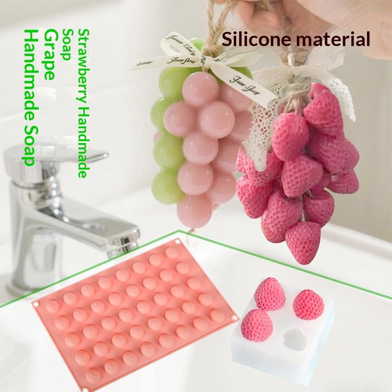 Soap Making Kit For Beginners - Silicone Grape Ball Molds Soft Flexible