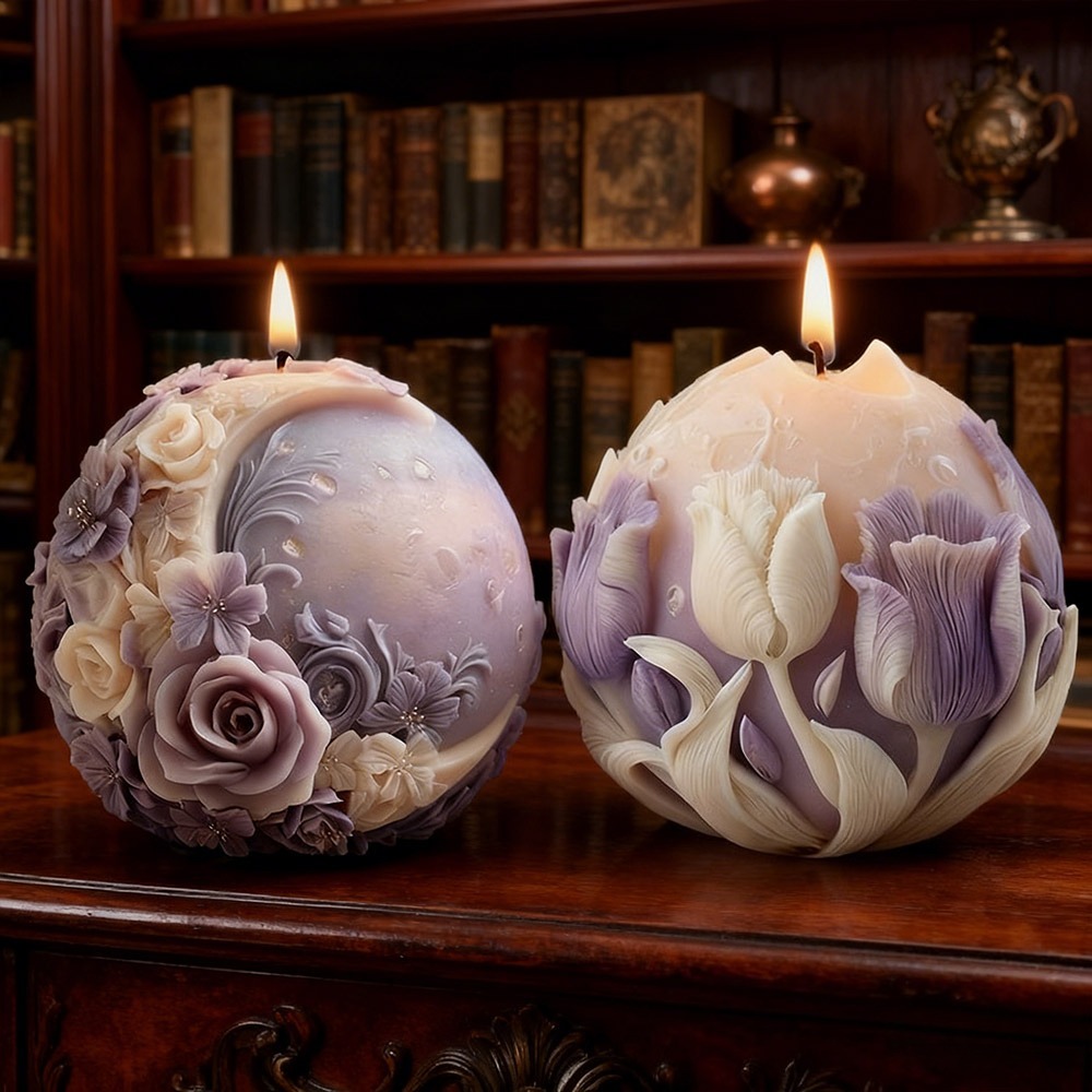 Soap Making Instructions - Moon Rose Tulip Ball Candle Silicone