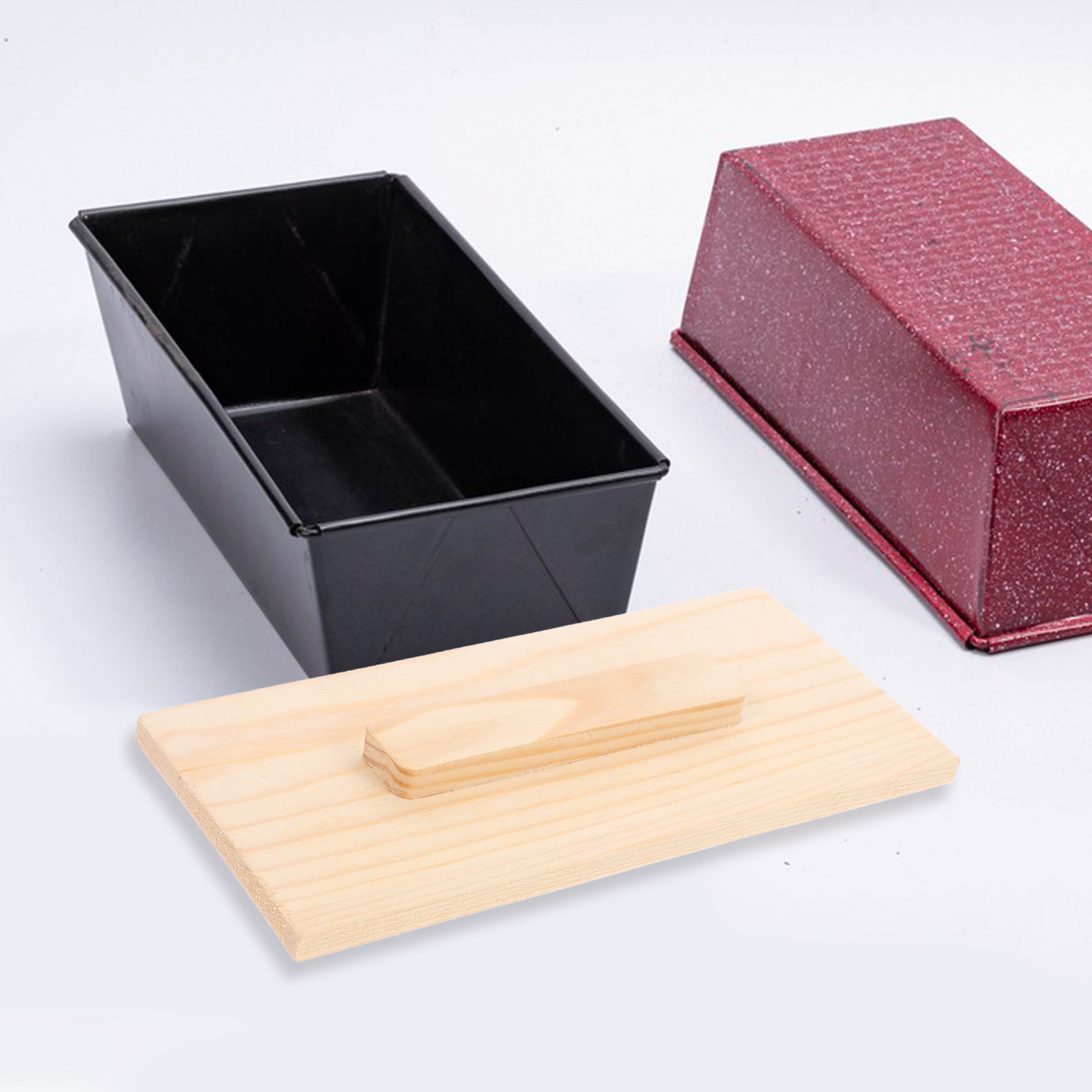 4Pcs Wooden Rectangular Soap M - огляд і ціна Soap Making Diy Kit