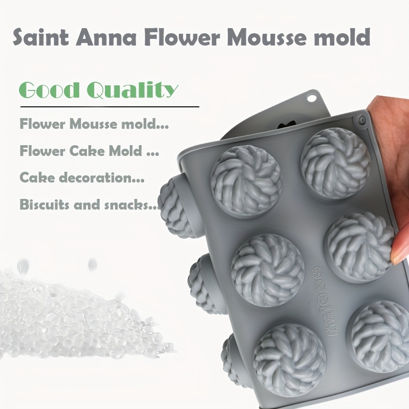 1Pc Cake Mold Santa Ana Floral - огляд і ціна Soap Making Diy Kit